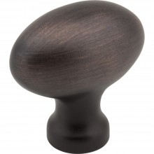 Hardware Resources Lyon 1 9/16 inch Football Cabinet Knob in Brushed Oil Rubbed Bronze