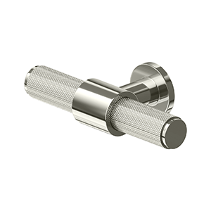 Deltana 3 1/4 Inch Knurled Pull, Polished Nickel