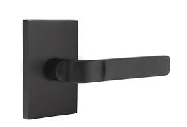 Emtek Aston Lever with Modern Rectangular Rosette