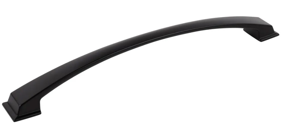 Hardware Resources 12" CC Matte Black Arched Roman Appliance Handle