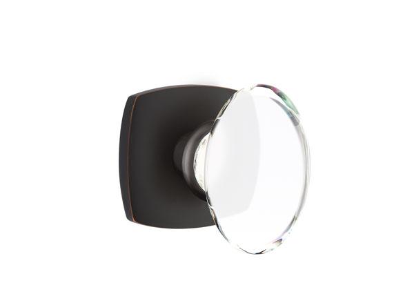 Emtek Hampton Door Knob with Urban Modern Rosette