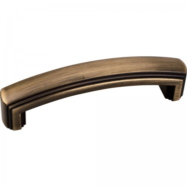 Hardware Resources Delgado 96mm CC Cabinet Pull - Antique Brushed Satin Brass