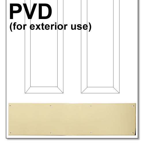 Polished Brass PVD Kickplate