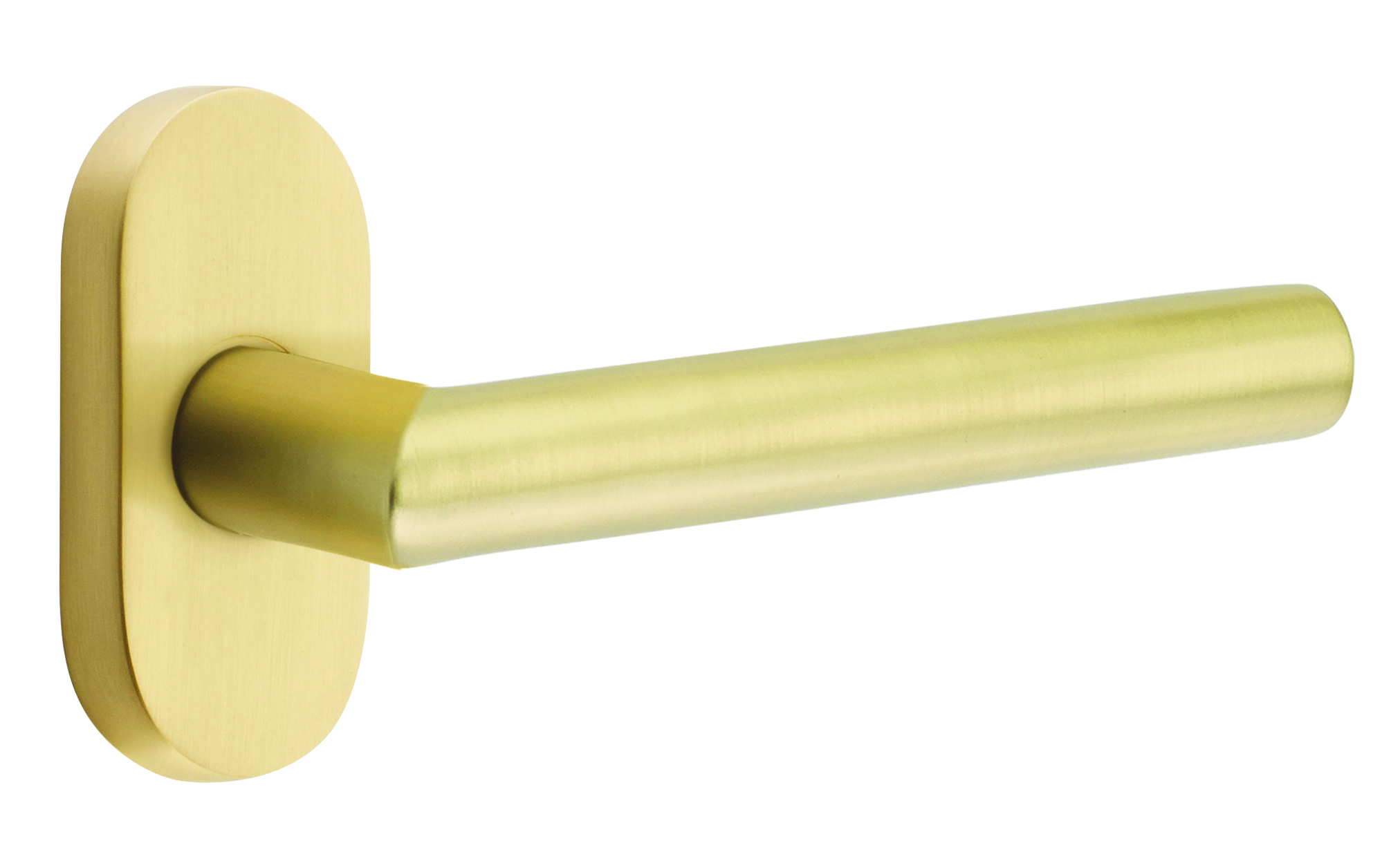 Emtek Stuttgart Lever with 1.5" x 3" Oval Stretto Rosette