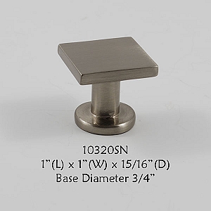 Residential Essentials 10320 Cabinet Knob in Satin Nickel
