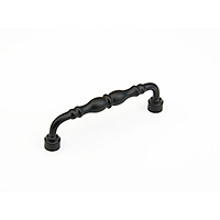 Schaub Colonial 6 inch CC Cabinet Pull in Flat Black
