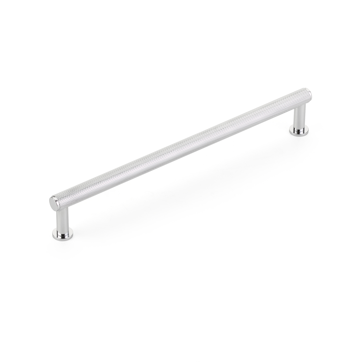 Schaub Pub House, 8 Inch cc, Knurled Polished Chrome Pull