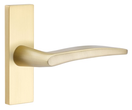 Emtek Poseidon Lever with 1.5" x 5" Stretto Rosette