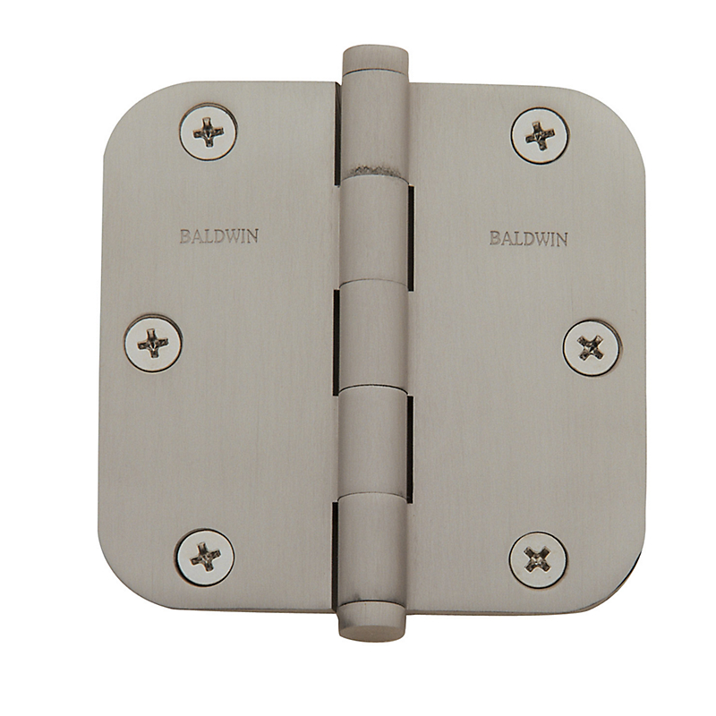 Baldwin Estate Series 3 1/2 Inch Door Hinge with 5/8 Inch Radius Corner