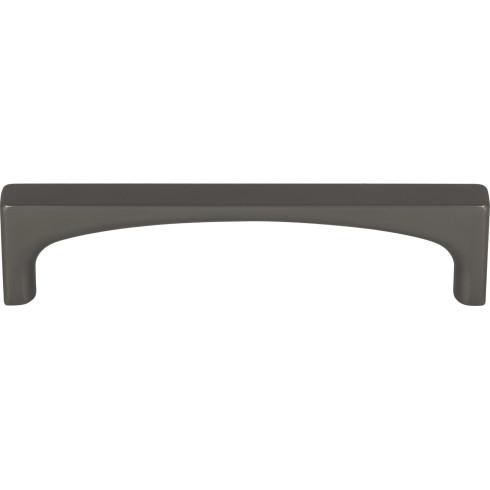 Top Knobs TK1012AG Riverside Pull 3 3/4 Inch CC Ash Gray