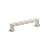 Schaub Empire 4 inch CC Cabinet Pull in Brushed Nickel