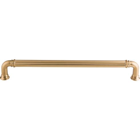 Top Knobs TK327HB Reeded Appliance Pull 12 Inch Honey Bronze