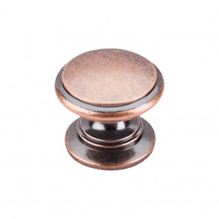 Top Knobs M357 Ray 1 1/4 Inch Cabinet Knob Antique Copper