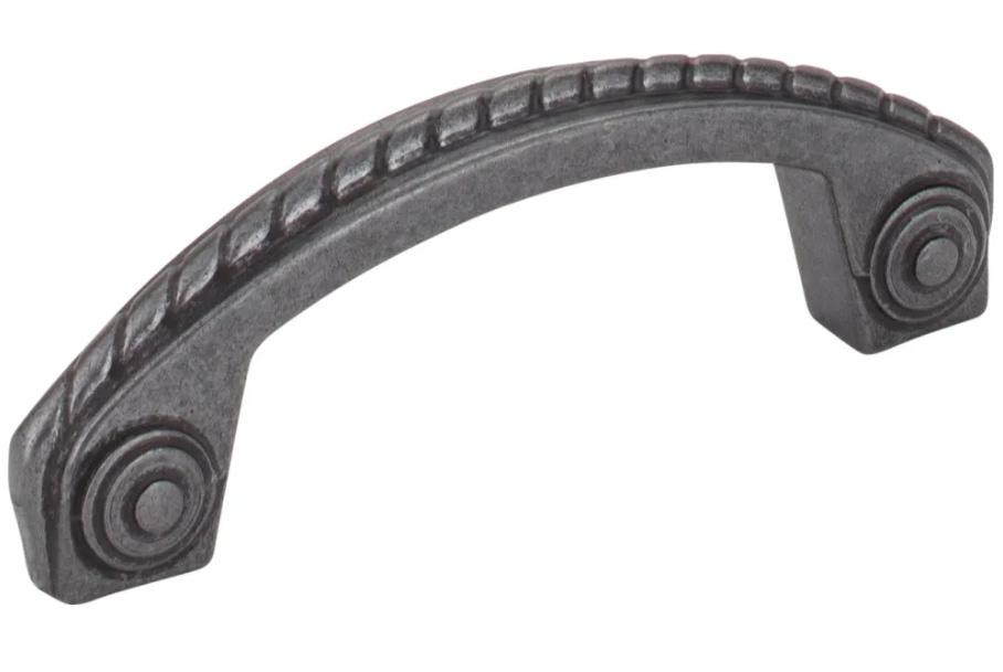 Hardware Resources 3" CC Gun Metal Rope Rhodes Cabinet Pull