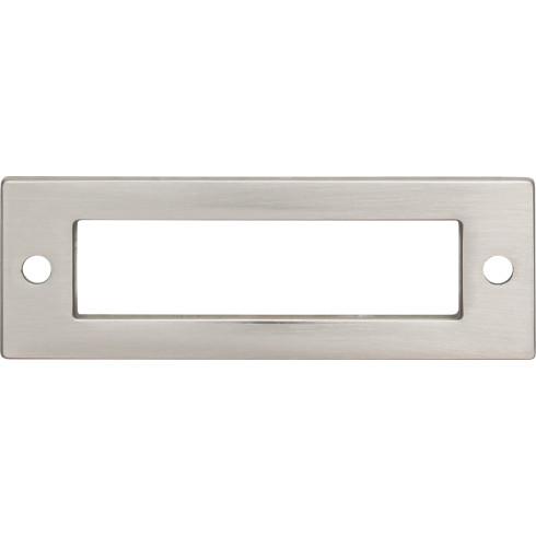 Top Knobs TK923BSN Hollin Backplate 3 Inch CC Brushed Satin Nickel