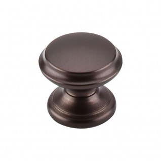 Top Knobs M1230 Flat Top Knob 1 3/8 Inch Oil Rubbed Bronze
