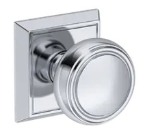 Baldwin Reserve Series Bremerton Knob with Chamfered Square Rosette