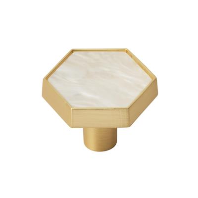 Amerock Accents 1-5/16 Inch Cabinet Knob Gold/Mother Of Pearl