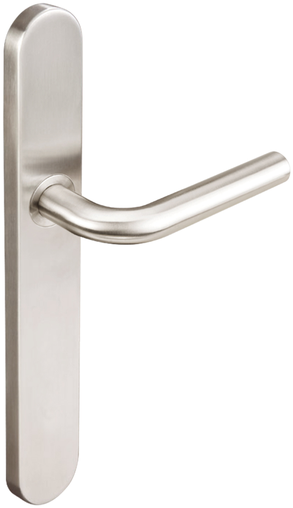 Inox Configuration 6 BP 10 9/16 Inch x 1 21/32 Inch Oval Multi Point Lock Trim Only