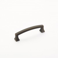 Schaub Arched Menlo Park Pull 4 inch cc Ancient Bronze