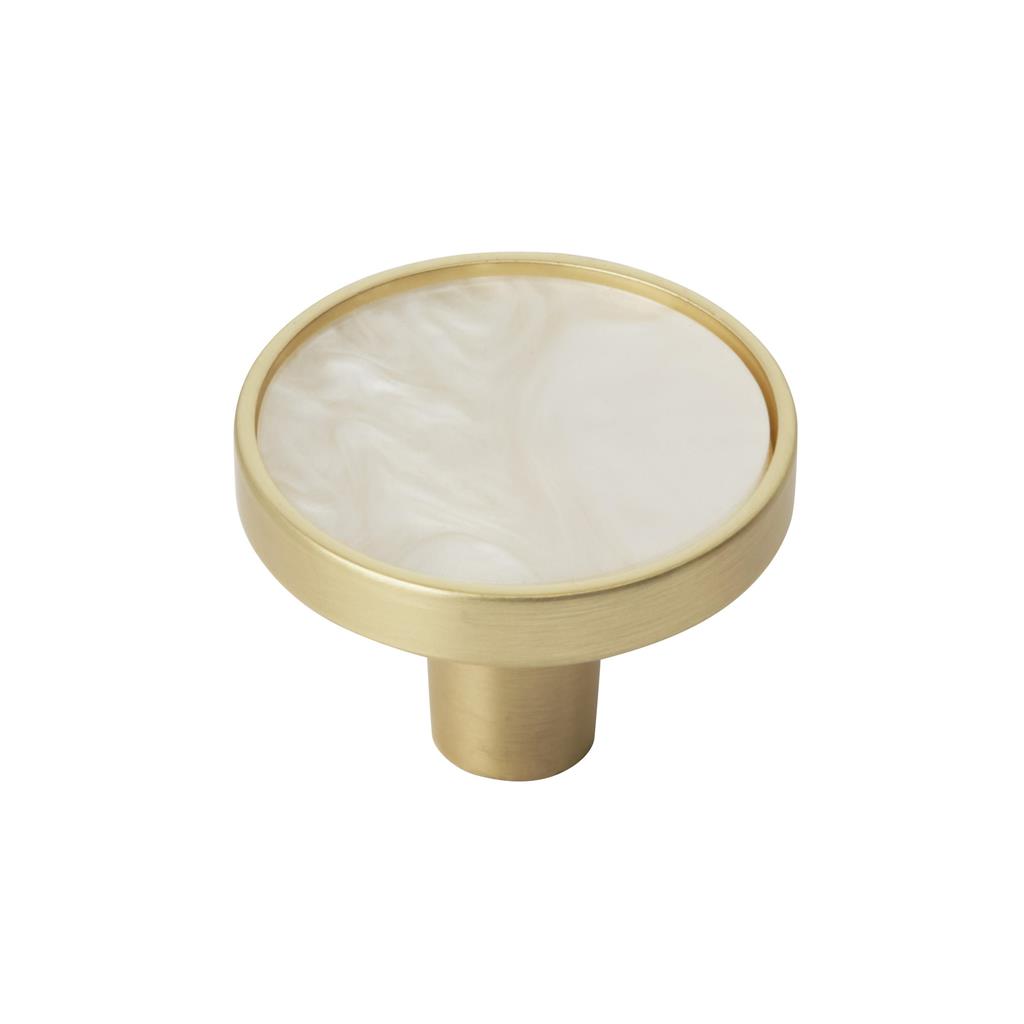Amerock Accents 1-1/4 Inch (32mm) Dia Gold/Mother Of Pearl
