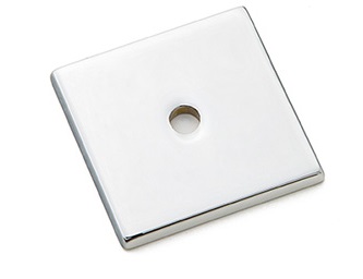 Emtek Art Deco Square Backplate for Cabinet Knobs