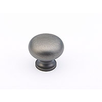 Schaub Traditional Designs Round Knob 1 1/4 inch dia Antique Nickel