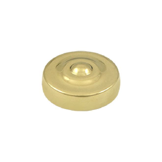 Deltana Solid Brass 1 Inch Diameter Round Dimple Screw Cover