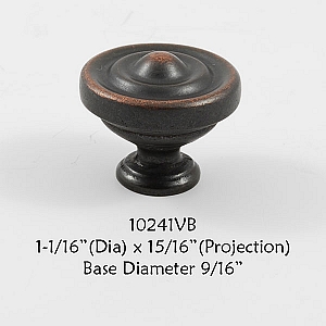 Residential Essentials 10241 Cabinet Knob in Venetian Bronze