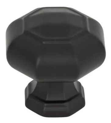 Atlas Homewares Elizabeth Knob 1 1/4 Inch Matte Black