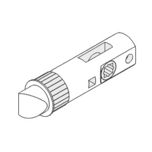 Nostalgic Warehouse Drive-In Latch WITH STRIKE/FACE PLATES