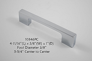 Residential Essentials 10346 Cabinet Pull in Polished Chrome