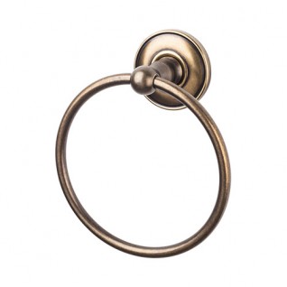 Top Knobs ED5GBZD Edwardian Smooth Towel Ring German Bronze