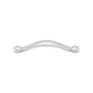 Top Knobs M1263 Saddle Pull 5 1/16 Inch CC Polished Nickel