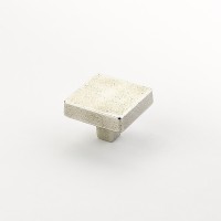 Schaub Vinci Knob 1 3/4 inch dia Polished White Bronze