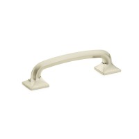 Schaub Northport Square 4 inch CC Cabinet Pull in Brushed Nickel