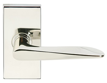 Inox 344 Ecco Lever Handle with Rectangular Rosette