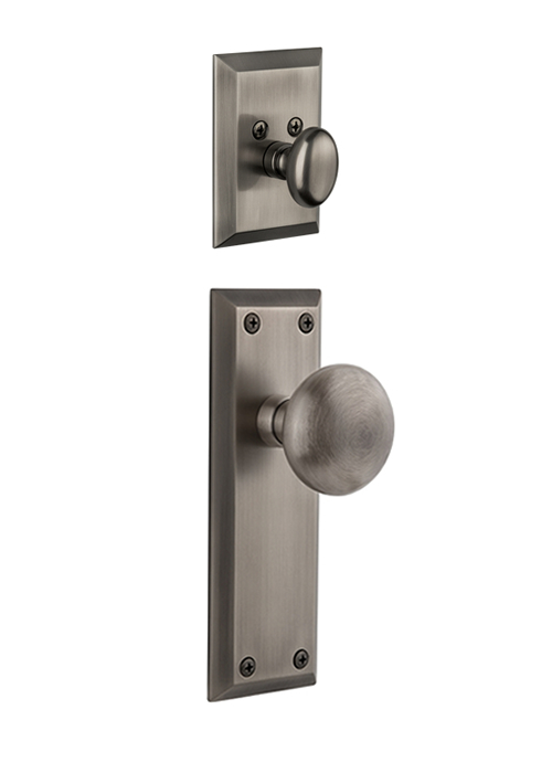 Grandeur Fifth Avenue Handleset with Fifth Avenue Knob - (Interior Half Only, with Deadbolt)