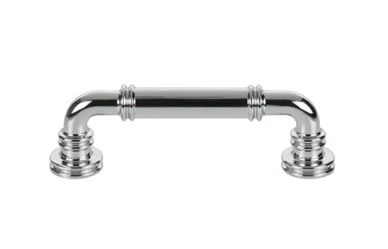 Top Knobs TK3141PC Cranford Pull 3 3/4 Inch CC Polished Chrome