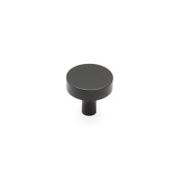 Schaub Haniburton 1 1/4 inch Diameter Round Knob in Matte Black
