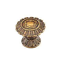 Schaub Swan 1 1/2 inch Cabinet Knob in Dark Italian Antique