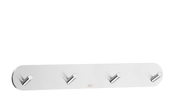 Beslagsboden Design Quadruple Mini Self-Adhesive Hook - Polished Stainless Steel