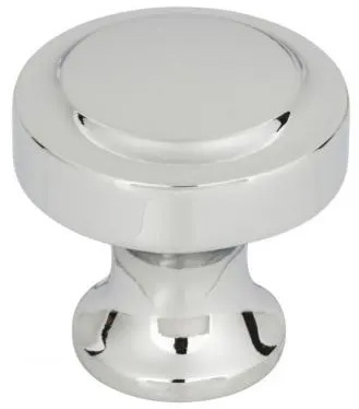Atlas Homewares Bradbury Knob 1 1/4 Inch Polished Chrome