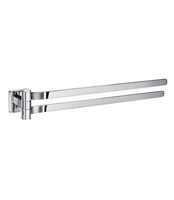 Smedbo Ice Swing-Arm Towel Rail - Polished Chrome