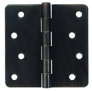 Advantage 4 Inch Residential Grade Plain Bearing Hinge 1/4 Inch Round Corner (EACH)