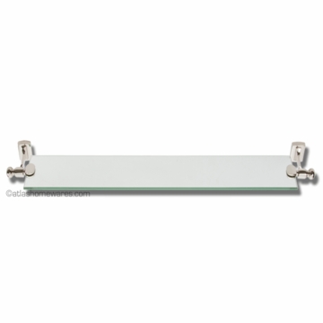 Atlas Homewares Legacy Bath Collection 24 inch Glass Shelf in Polished Nickel