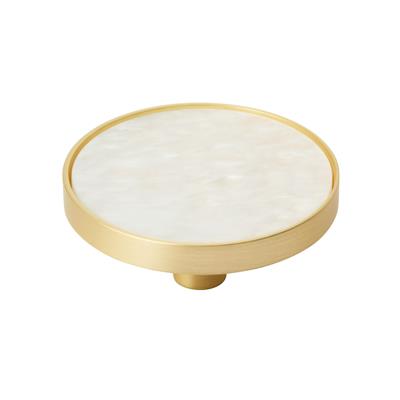 Amerock Accent 2 Inch Cabinet Knob In Gold/Mother Of Pearl