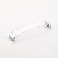 Schaub Positano 224 mm CC Clear Arched Cabinet Pull in Polished Chrome