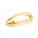 Schaub Traditional Design Cup Pull 4 5/8 inch cc Polished Brass