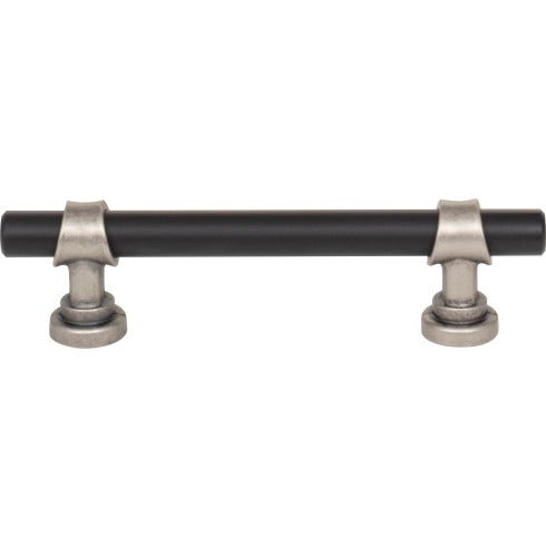 Top Knobs Dakota M2706 Bit Pull 3 3/4 Inch CC Flat Black and Pewter Antique